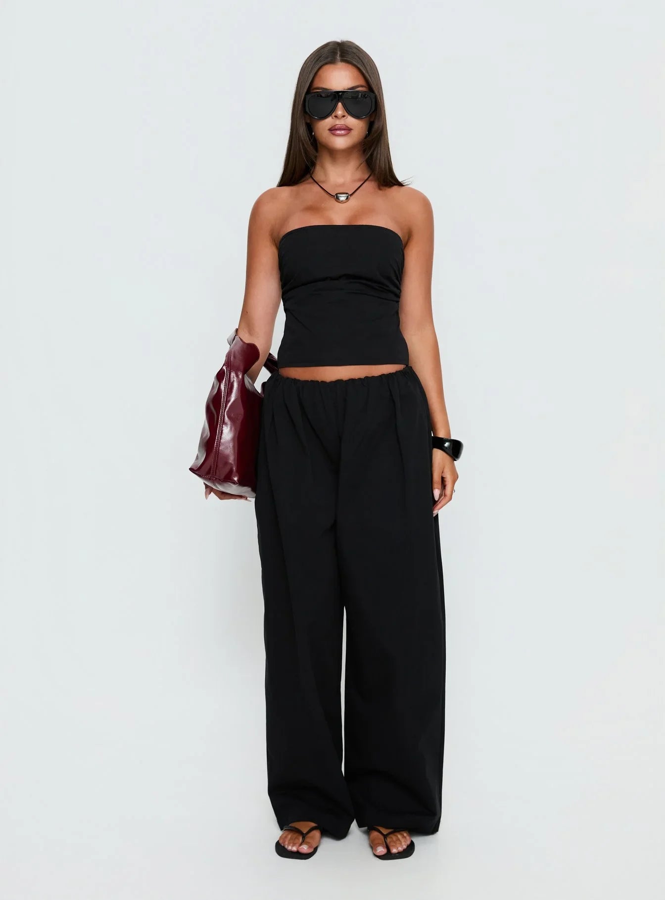 Twilight Strapless Top Noir