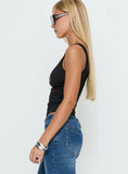 Dont Be Jealous Graphic Tank Top Black