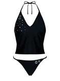 Kelipa Embellished Micro Bikini Bottoms Black