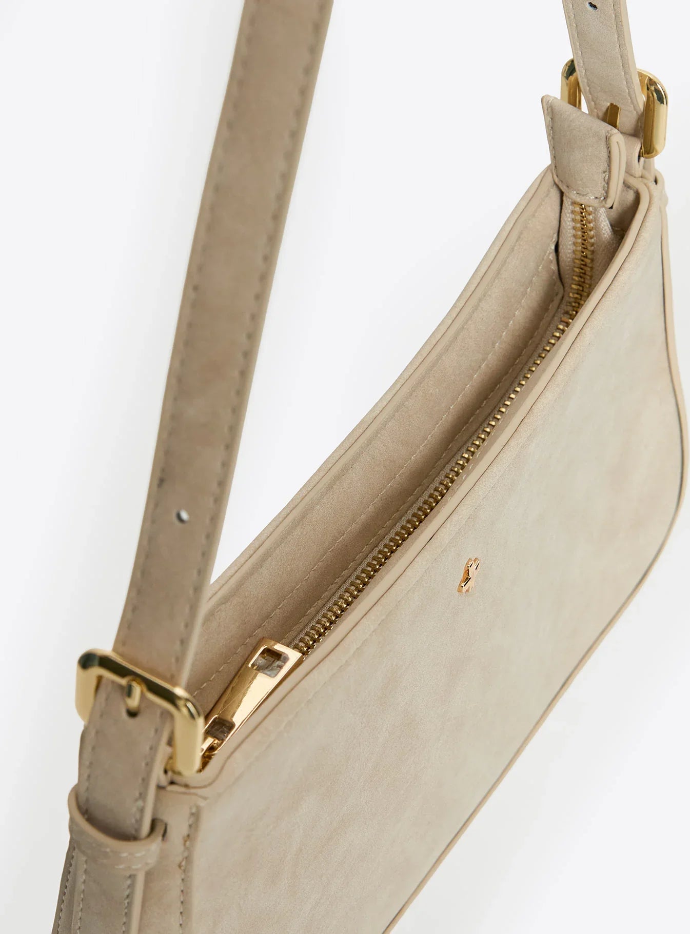Peta Jain Lilu Bag Cream Faux Suede