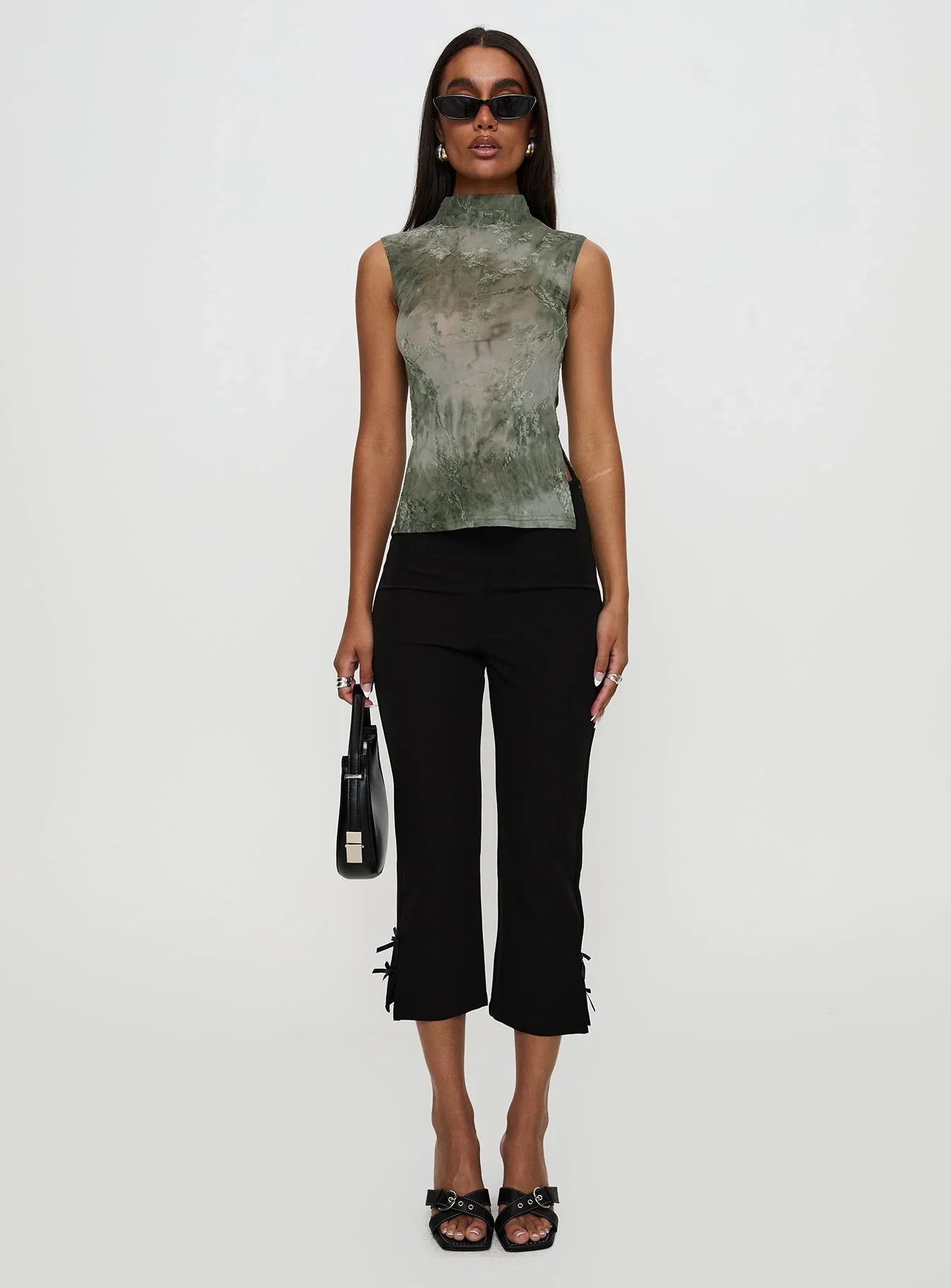 Nights All Alone High Neck Top Multi