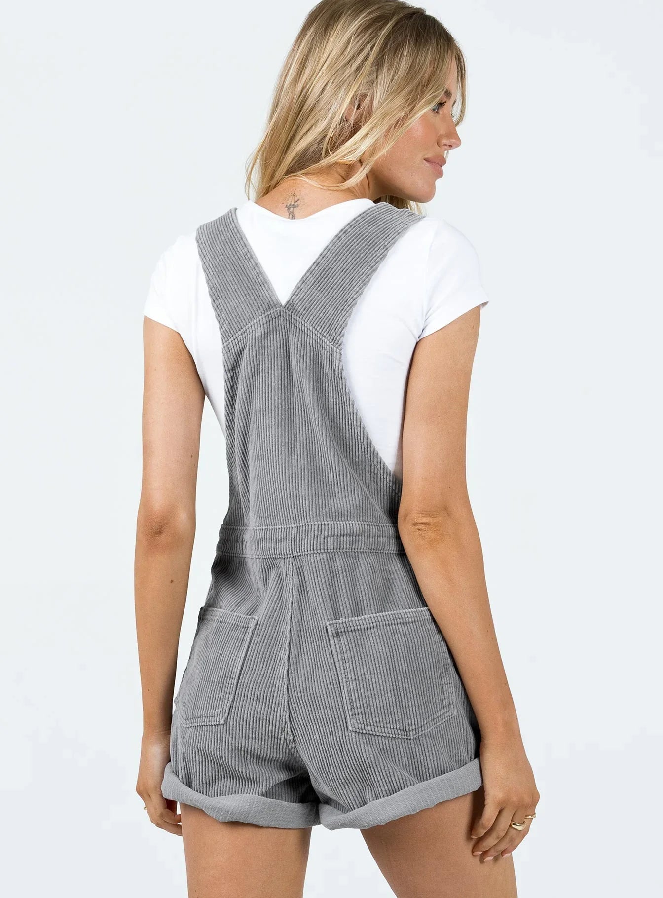 Kacey Short Overalls Grey