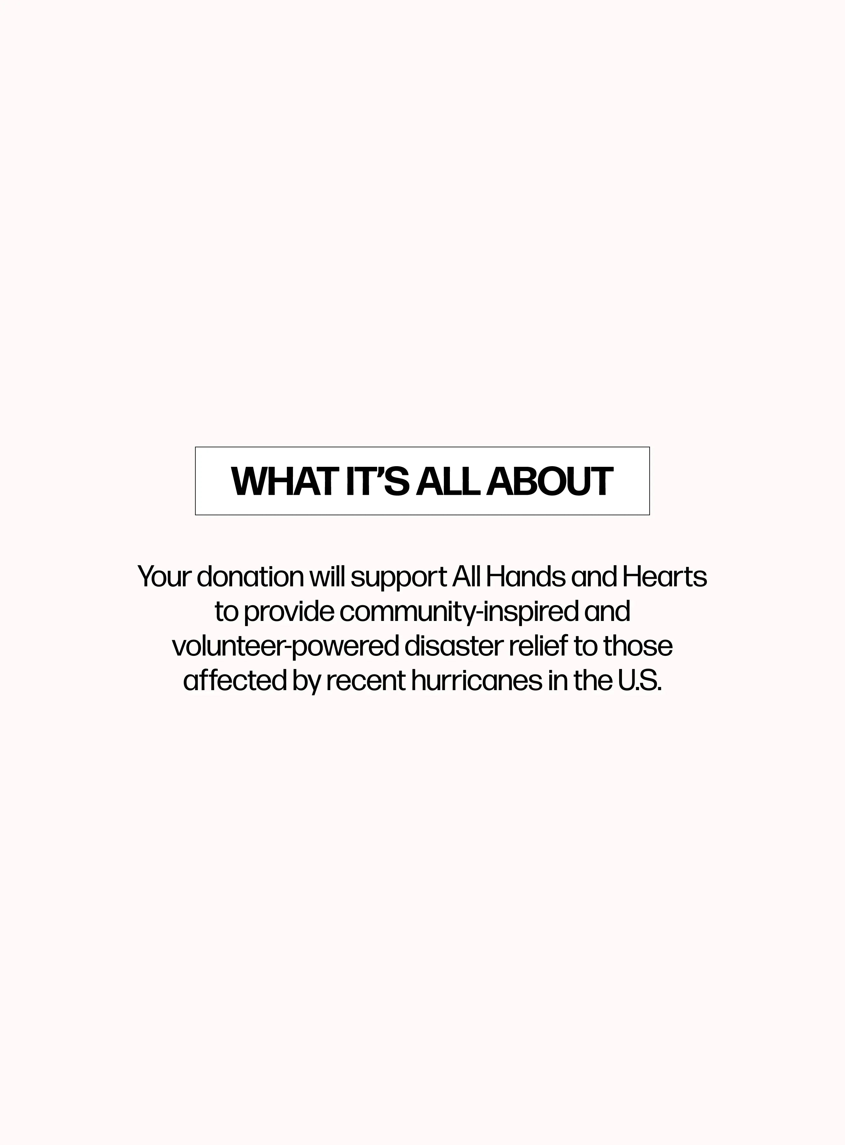 Donate 1 USD to Support Hurricane Relief