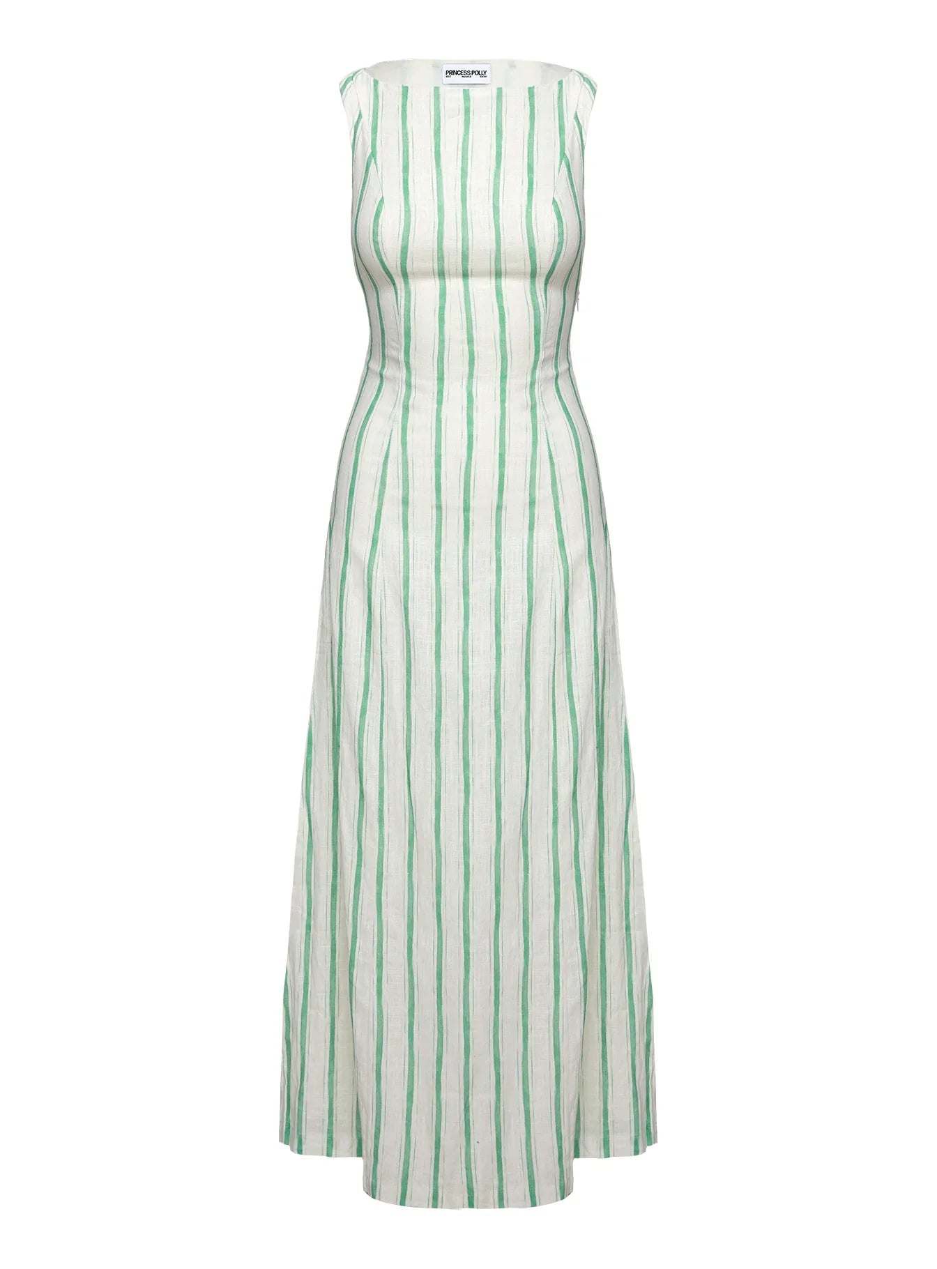 Lewisa Maxi Dress Green Stripe Petite