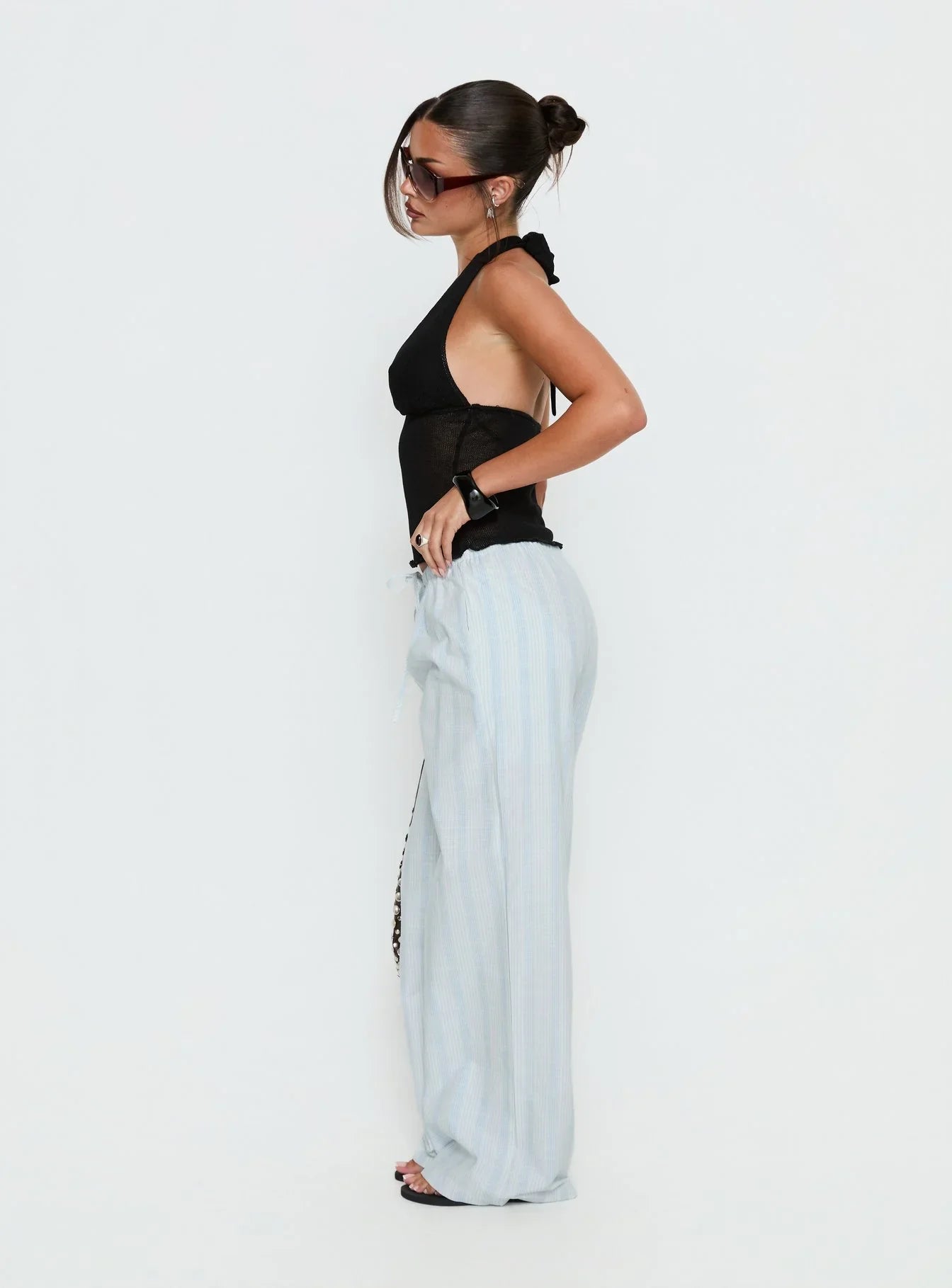 Parklea Pants Blue White Stripe