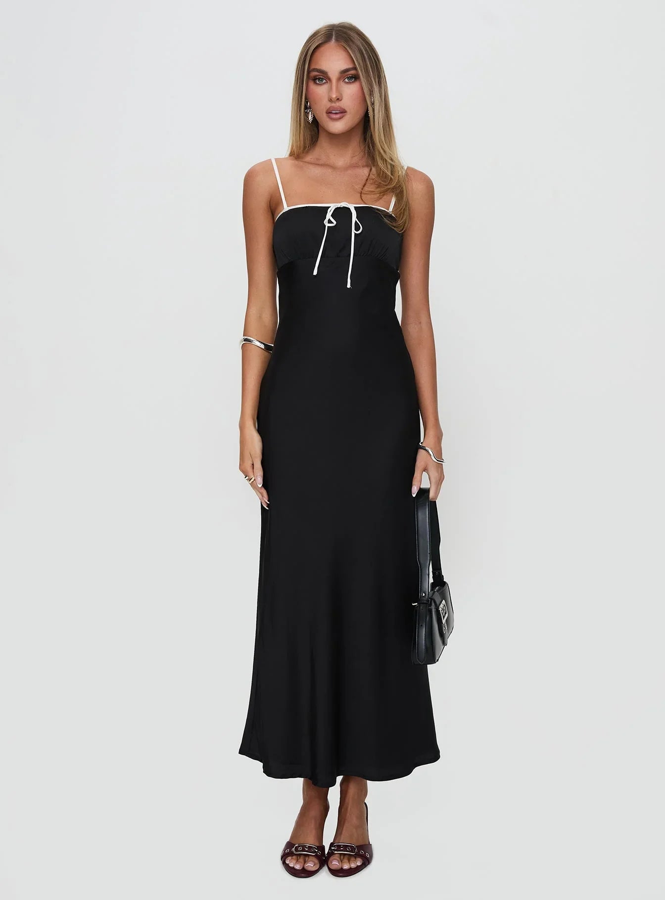 Vasiliki Maxi Dress Black White