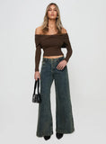Ziggie Low Rise Baggy Jeans Antique Wash