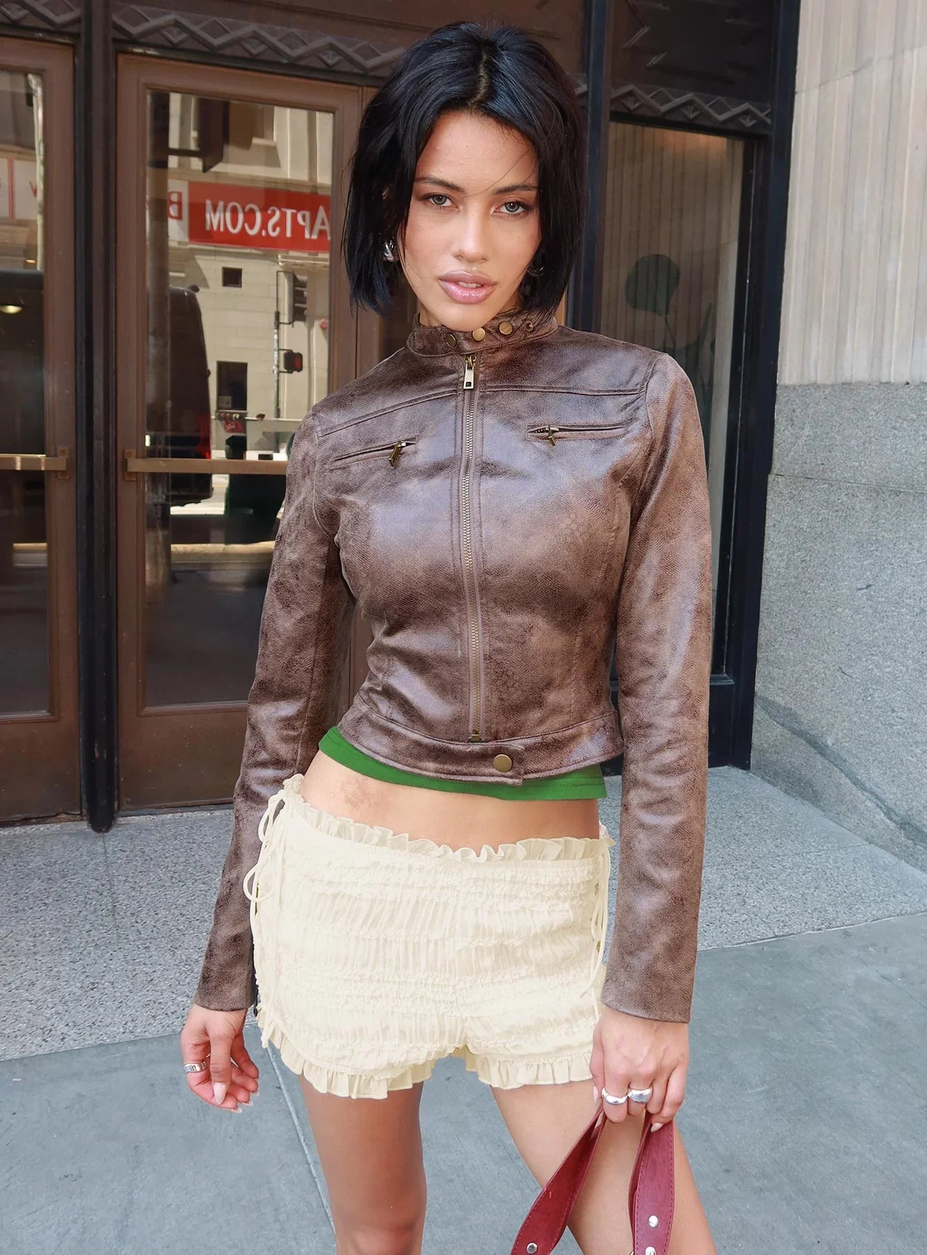 Bella Moto Jacket Chocolate