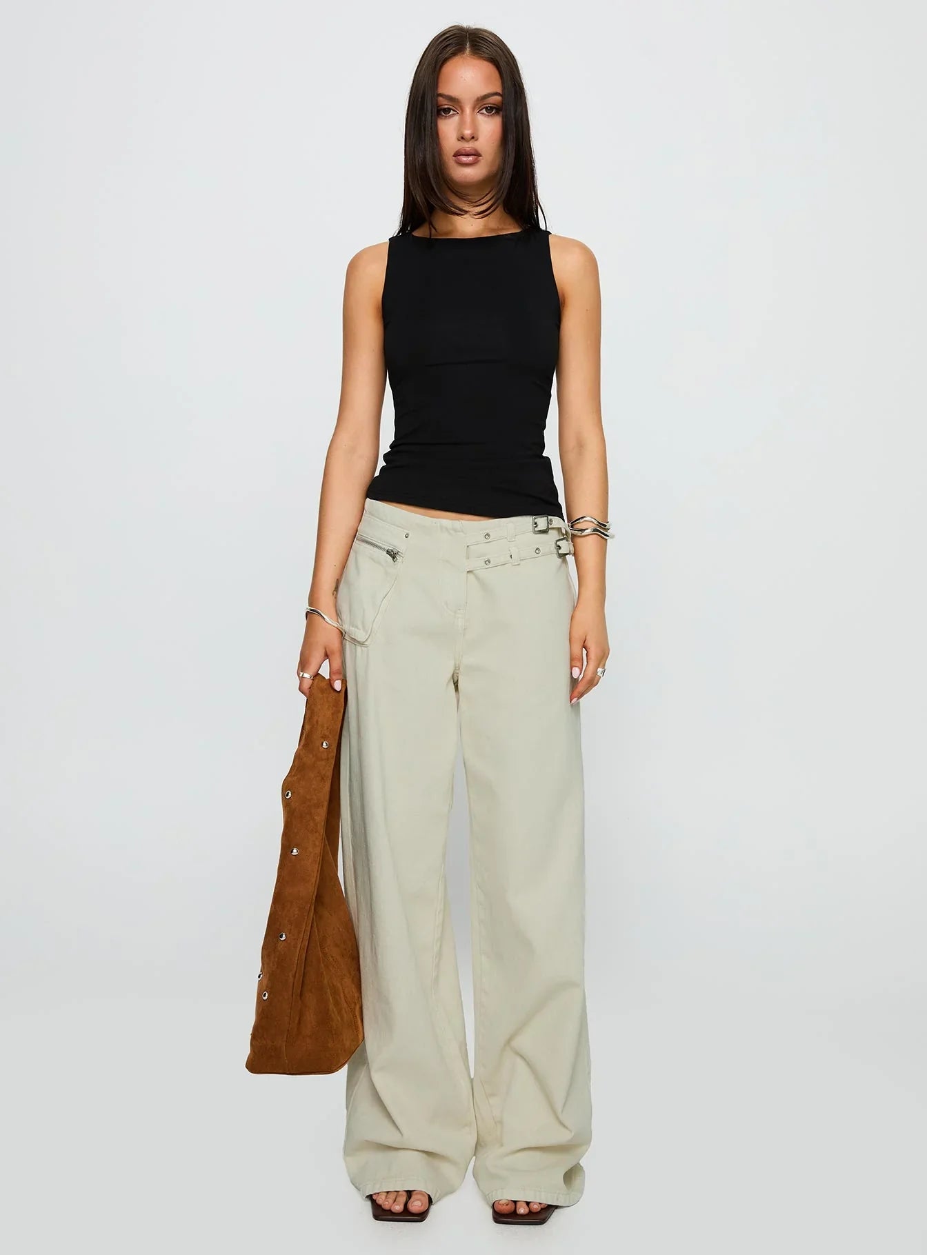 Lose Your Number High Neck Top Black