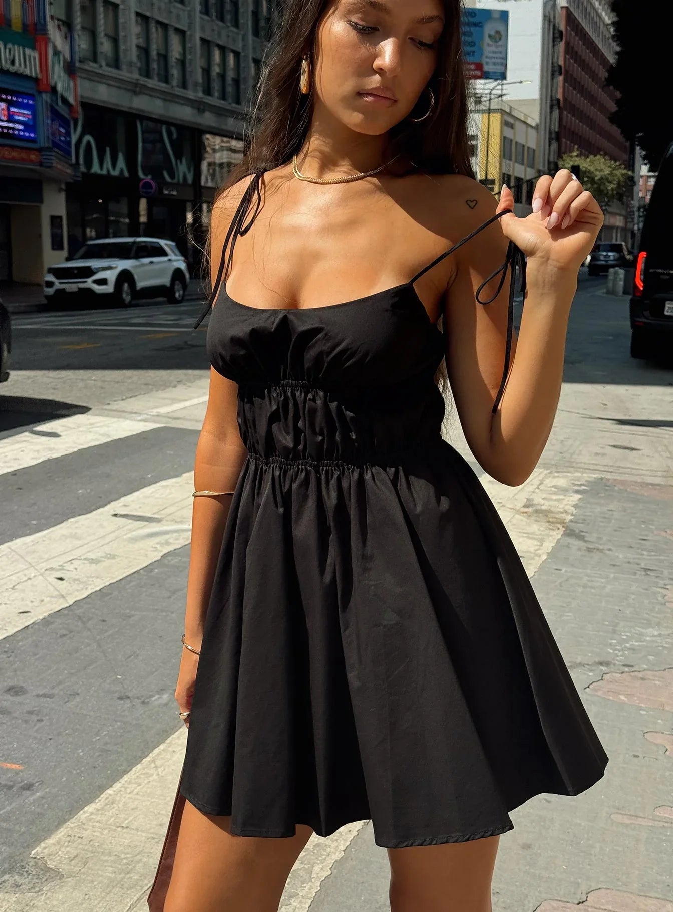 Jacksonne Mini Dress Black Petite