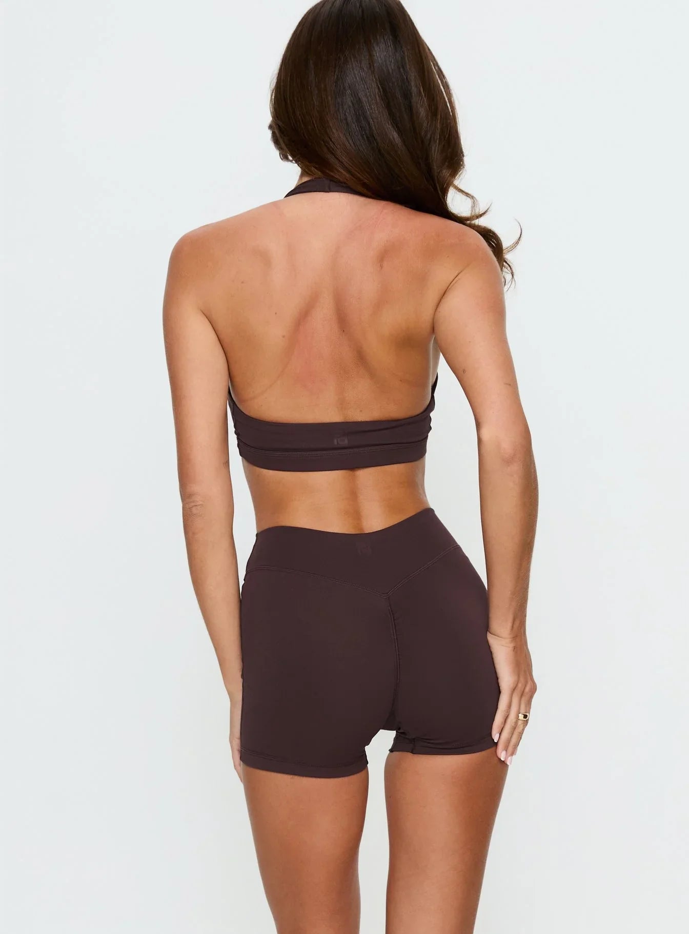 Final Form Active 4 Invisible Scrunch Shorts Brown
