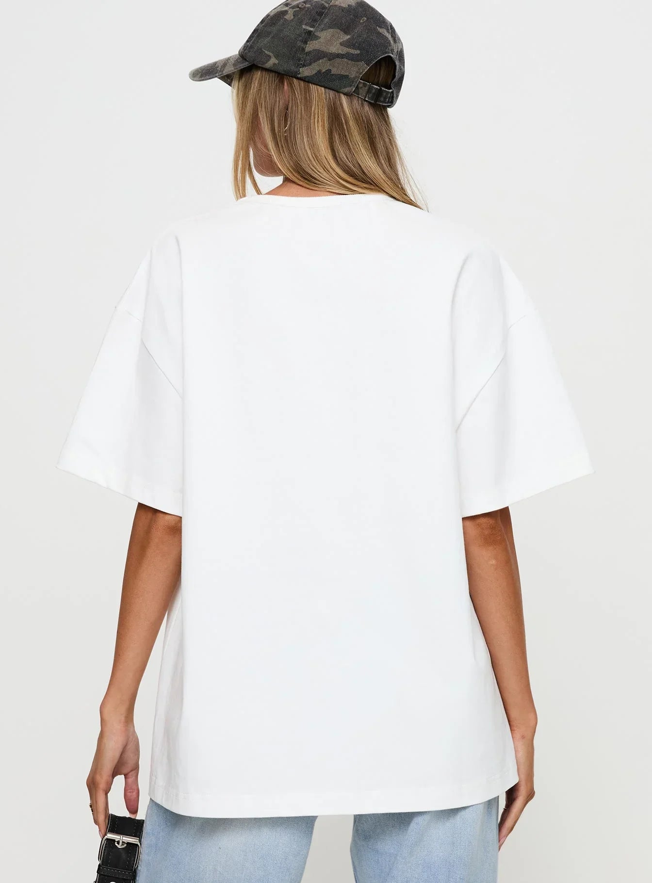 Power Play Active Oversized Tee White