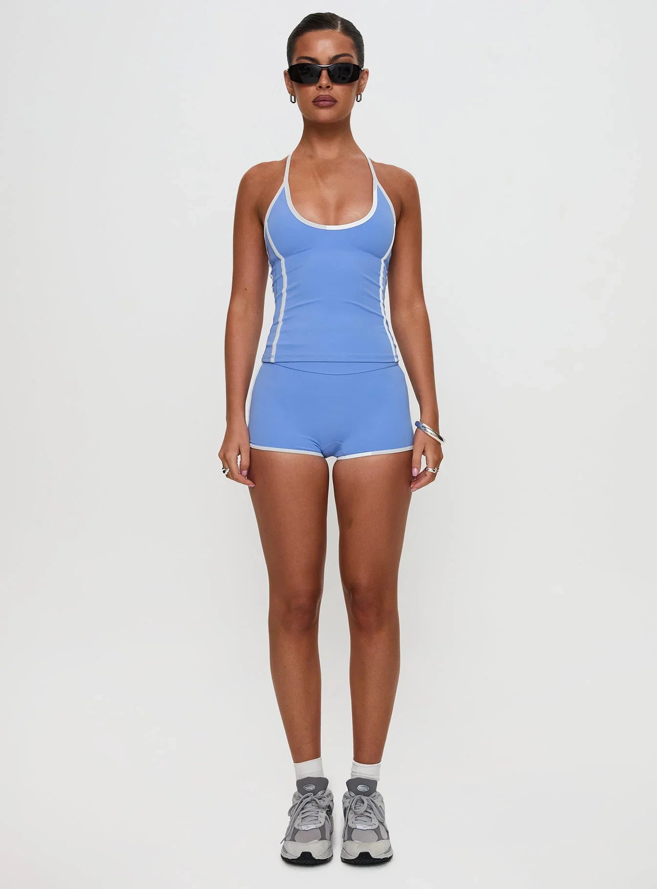 Fast Track Active Halter Top Blue