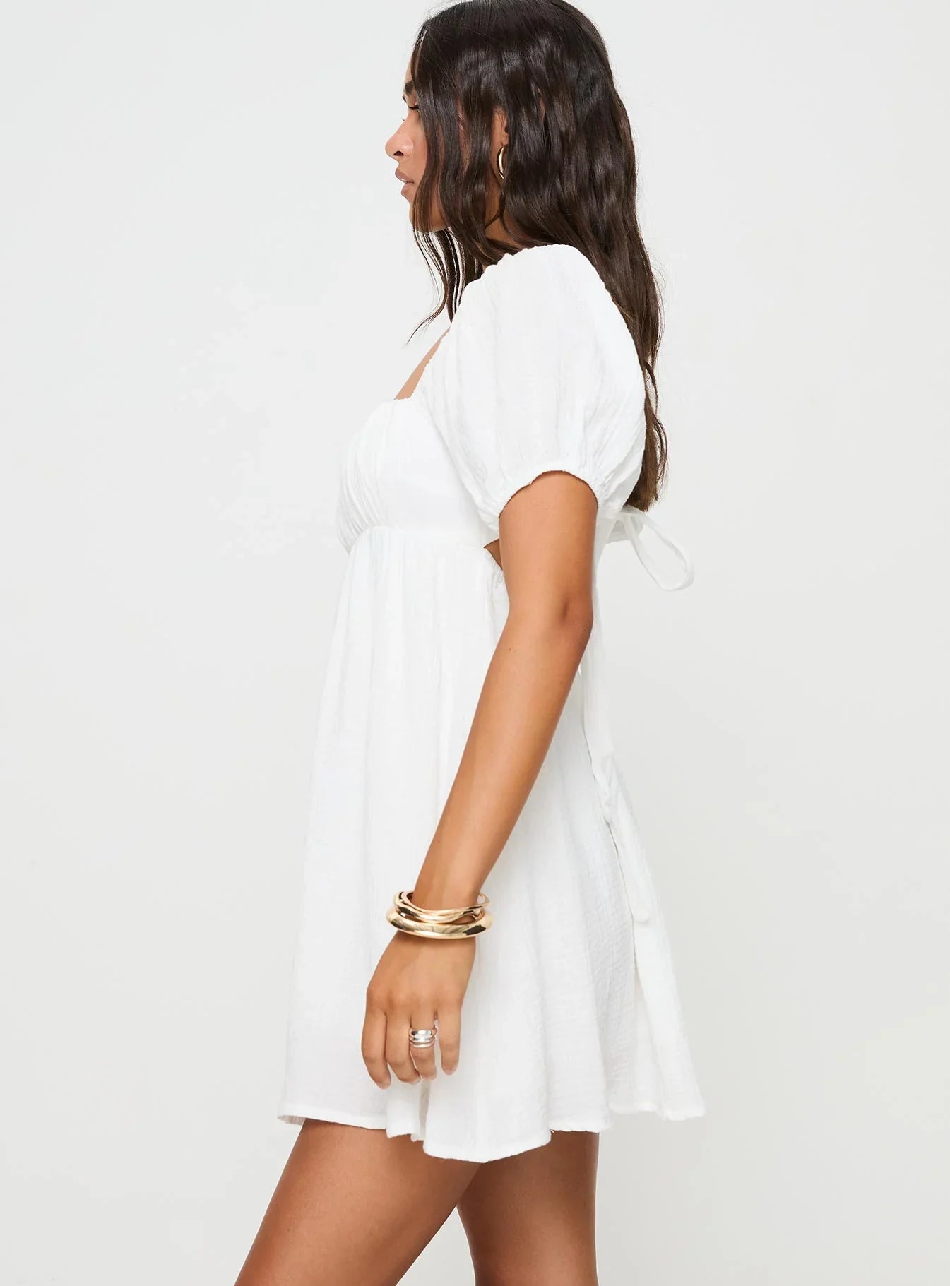 Lets Dance Mini Dress White