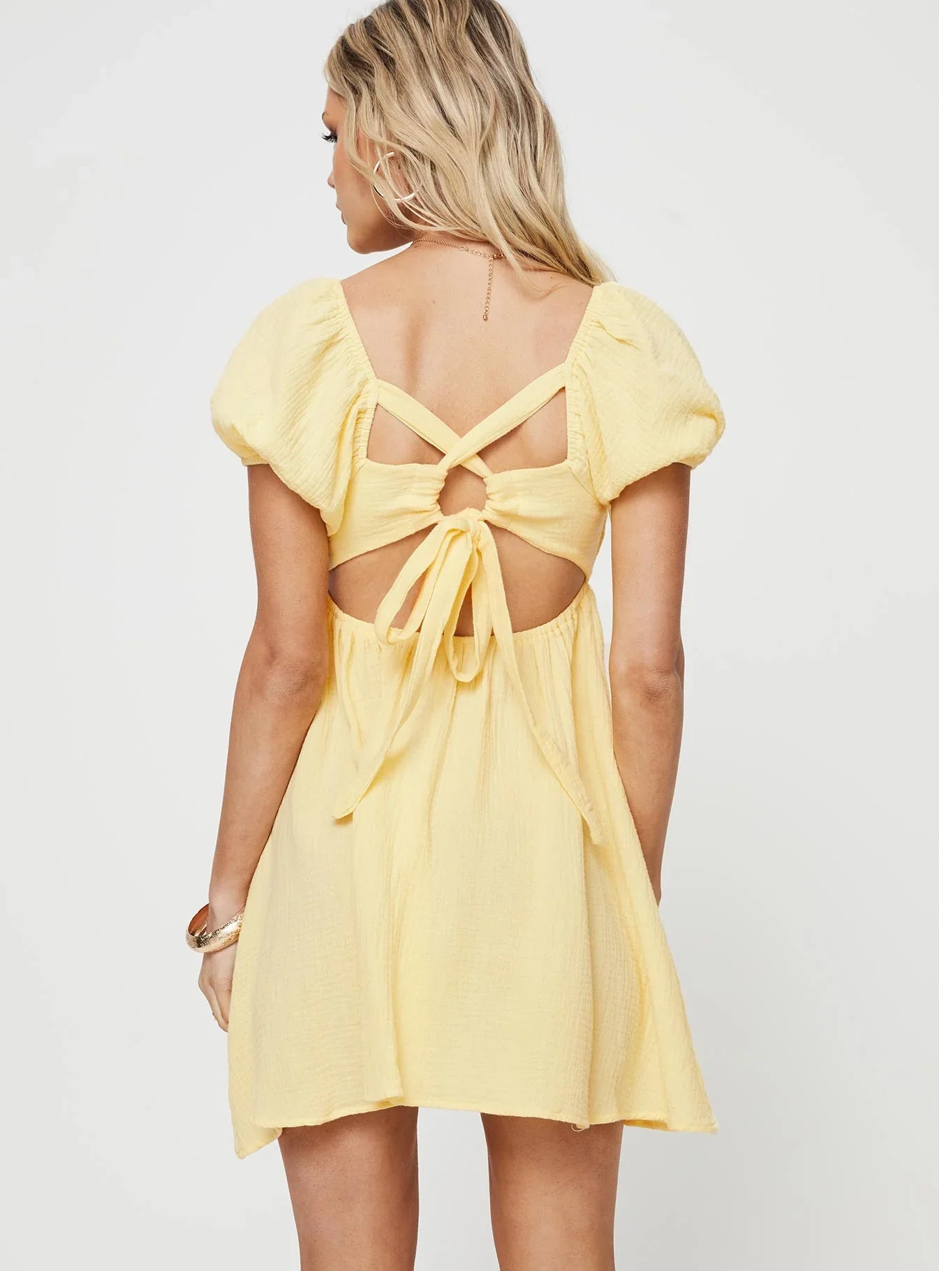 Lets Dance Mini Dress Yellow