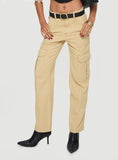 Nickei Utility Cargo Pants Beige