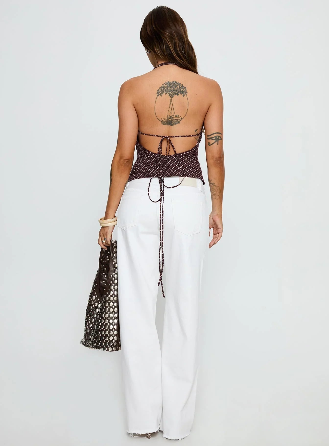 Sabryna Low Rise Straight Leg Jeans White