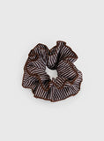 Way Back In Scrunchie Brown White